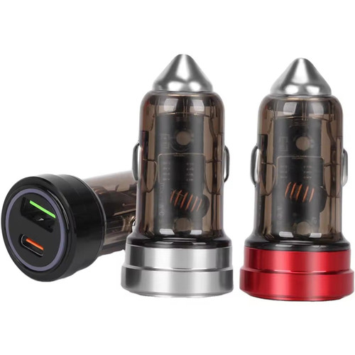 شارژر فندکی 55وات 2پورت سوپرفست شارژ مدل YY-C30