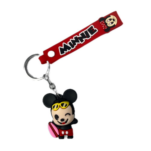 جاسوییچی و جاکلیدی طرح MINNIE قرمز و مشکی