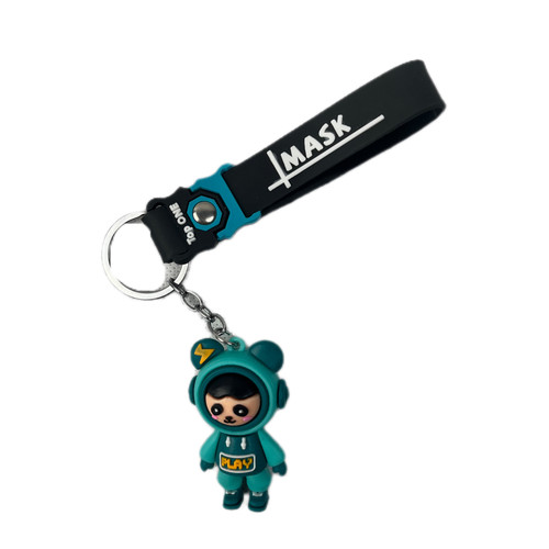 جاسوییچی و جاکلیدی طرح ماسک MASK سبز و مشکی