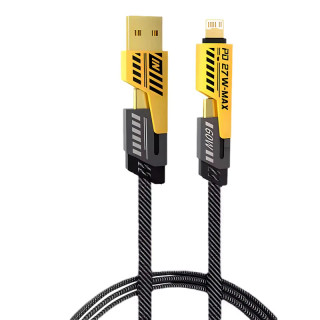 کابل تبدیل USB / USB-C به USB-C / لایتنینگ توزو مدل 4IN1 Flat Wire اصلی